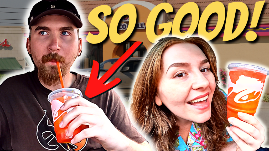 We Tried Taco Bell's NEW Cherry Sunrise Freeze!