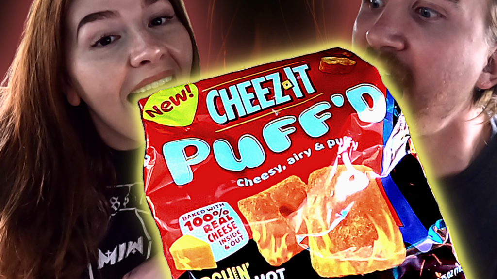 We Tried Cheez-It PUFF'D Scorchin' Hot Cheddar | SO GOOD!