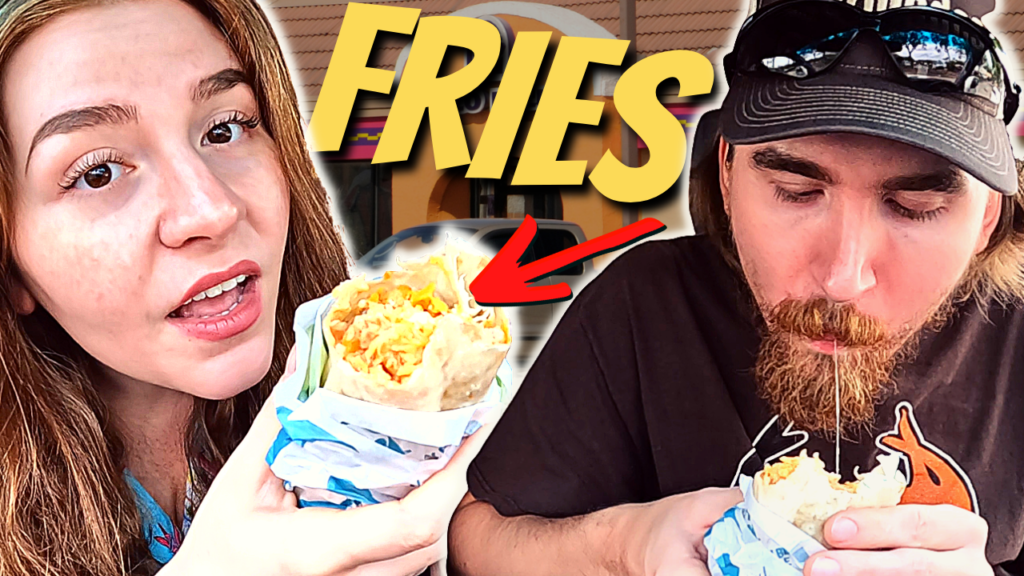 We Tried Taco Bell's NEW Steak Nacho Fries Burrito!